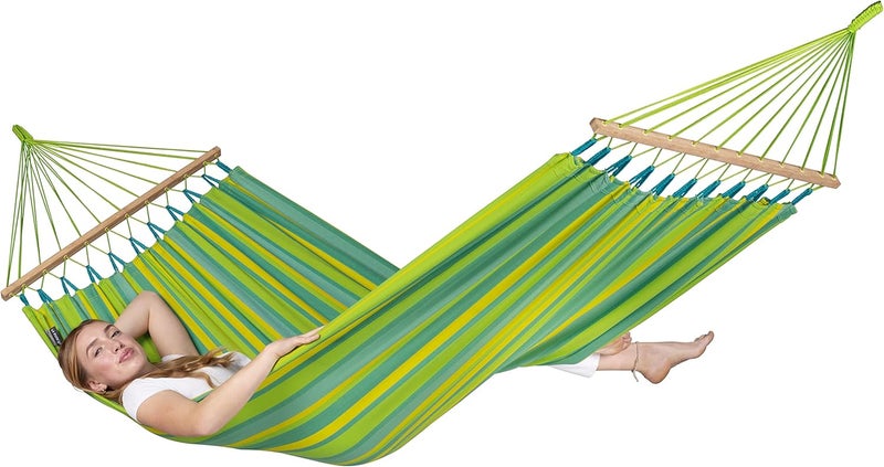 LA SIESTA Alisio Single Spreader Bar Hammock (W 140 cm) (Lime) - Image 5